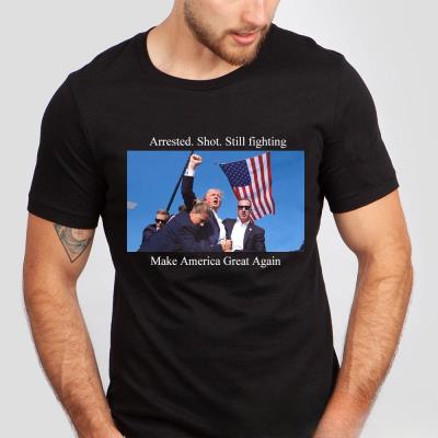 wholesale quality trump rally shooter t-shirt model no. 1